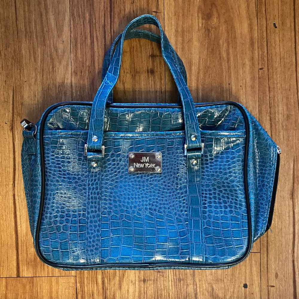 JM New York Bags - Blue Snakeskin Purse